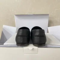 Dior Damloafers i svart, smidigt kalvskinn för pojkar KDF039VSO (1)