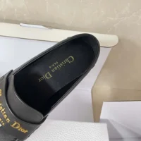 Dior Damloafers i svart, smidigt kalvskinn för pojkar KDF039VSO (1)