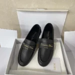 Dior Damloafers i svart, smidigt kalvskinn KDF039VSO