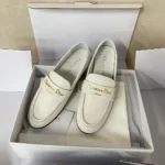 Dior Women Boy Loafer White Supple Calfskin KDF039VSO