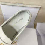 Dior Women Boy Loafer White Supple Calfskin KDF039VSO