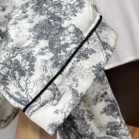 Dior Women Chez Moi Short-Sleeved Silk Pajama Set (1)