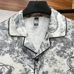 Dior Women Chez Moi Short-Sleeved Silk Pajama Set