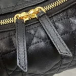 Dior Women Medium D-Dream Bag Black Macrocannage Lambskin