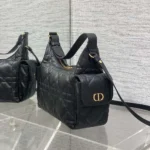 Dior Women Medium D-Dream Bag Black Macrocannage Lambskin
