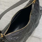 Dior Women Medium D-Dream Bag Black Macrocannage Lambskin