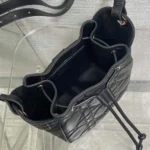 Dior Women Medium D-Motion Bag Black Macrocannage Lambskin