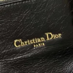 Dior Women Medium Grand Tour Bowling Bag Black Crinkled Calfskin