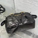 Dior Women Small Grand Tour Bowling Bag Black Crinkled Calfskin