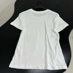 Dior Women T-Shirt White Cotton Jersey with Multicolor Dior Astral Flowers Motif