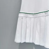Dior Women Vibe Short Pleated Dress White Cotton Jersey 543R01A4234 (1)