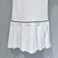 Dior Women Vibe Short Pleated Dress White Cotton Jersey 543R01A4234 (1)