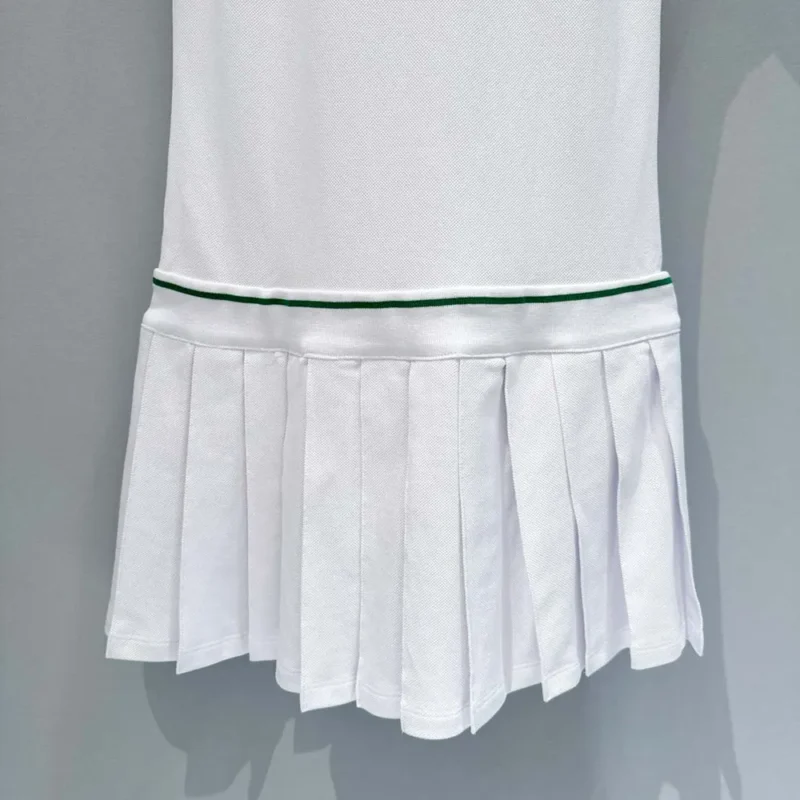Dior Women Vibe Short Pleated Dress White Cotton Jersey 543R01A4234