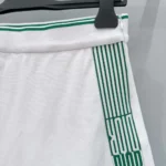 Dior Women Vibe Skort White Cotton Jersey with Pine Green Dior Graphique Motif