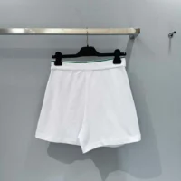 Dior Women Vibe Skort White Cotton Jersey with Pine Green Dior Graphique Motif (1)