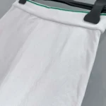 Dior Women Vibe Skort White Cotton Jersey with Pine Green Dior Graphique Motif