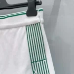 Dior Women Vibe Skort White Cotton Jersey with Pine Green Dior Graphique Motif