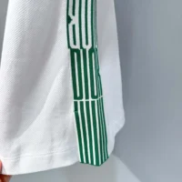 Dior Women Vibe Sleeveless Polo Shirt White Cotton Jersey with Pine Green Dior Graphique Motif (1)