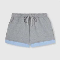 Gucci Herren Baumwolljersey Shorts mit Stickerei 837934 (1)