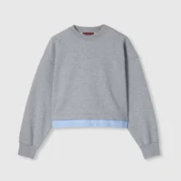 Gucci Damen Baumwolljersey-Sweatshirt mit Stickerei 837933