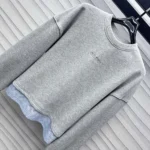 Felpa da donna Gucci in jersey di cotone con ricamo 837933