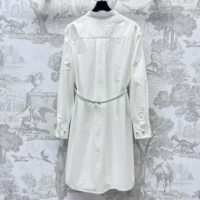 Gucci Women Cotton Poplin Shirt Dress with Embroidery 832027 (1)