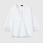 Gucci Women Cotton Poplin Shirt with Embroidery 826591