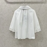 Gucci Women Cotton Poplin Shirt with Embroidery 826591 (1)