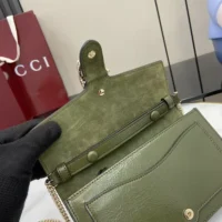 Gucci Women Dionysus Wallet On Chain-Dark Green 8373740GOGT (1)