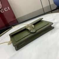 Gucci Women Dionysus Wallet On Chain-Dark Green 8373740GOGT (1)