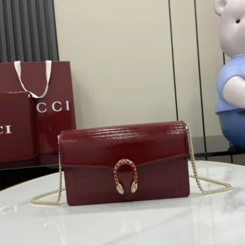Gucci Women Dionysus Wallet On Chain-Maroon ‎8373740GOGT