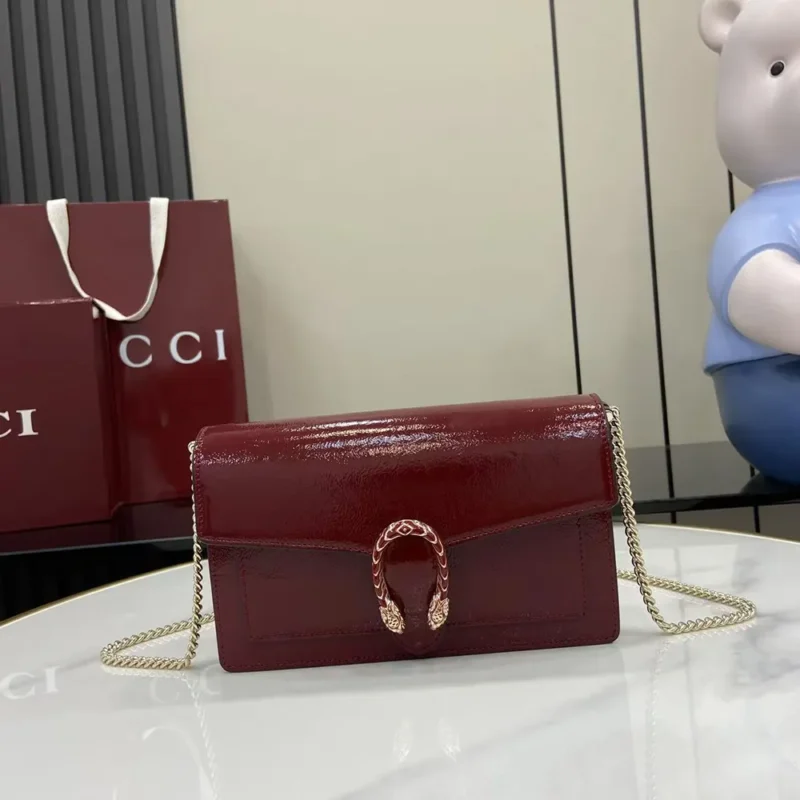 Gucci Women Dionysus Wallet On Chain-Maroon ‎8373740GOGT