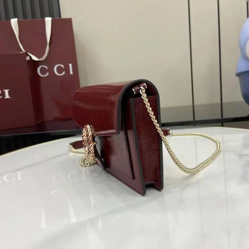 Gucci Women Dionysus Wallet On Chain-Maroon ‎8373740GOGT