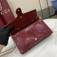 Gucci Women Dionysus Wallet On Chain-Maroon ‎8373740GOGT (1)