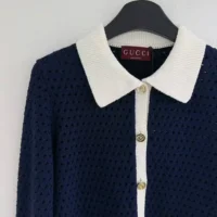 Gucci Women Fine Cotton Crochet Cardigan 836184 XKESV (1)