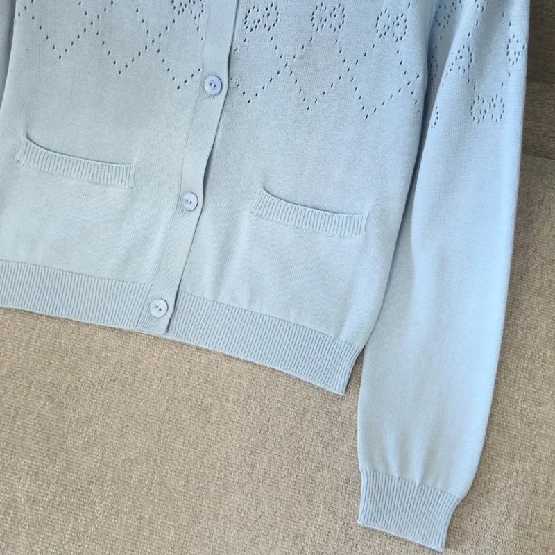 Gucci Women GG Cotton Cardigan 836379XKE024335