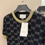 Gucci Women GG Cotton Lamé Top 526759X9W834921