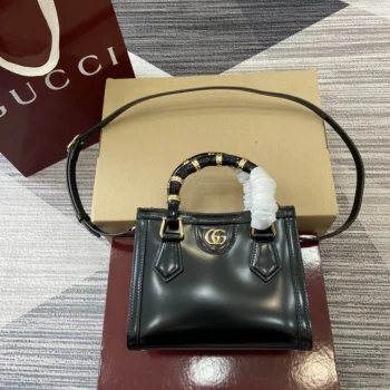 Gucci Women Gucci Diana Small Tote Bag-Black 832936AAEVT