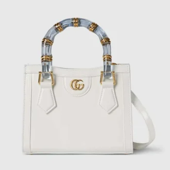 Gucci Women Gucci Diana Small Tote Bag-White ‎832936AAEVS