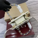 Gucci Women Gucci Diana Small Tote Bag-White ‎832936AAEVS