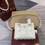 Gucci Women Gucci Diana Small Tote Bag-White ‎832936AAEVS