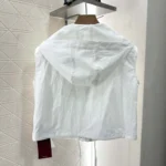 Gucci Women Light Cotton Canvas Gilet with Embroidery 826617 Z8B1S