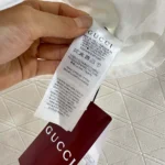 Gucci Women Light Cotton Canvas Gilet with Embroidery 826617 Z8B1S