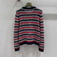 Gucci Women Striped Cotton Cardigan with Intarsia 835983 (1)