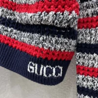Gucci Women Striped Cotton Cardigan with Intarsia 835983 (1)