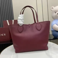 Gucci Women Totissima Large Reversible Tote Bag-Maroon ‎839112AAFEQ (1)