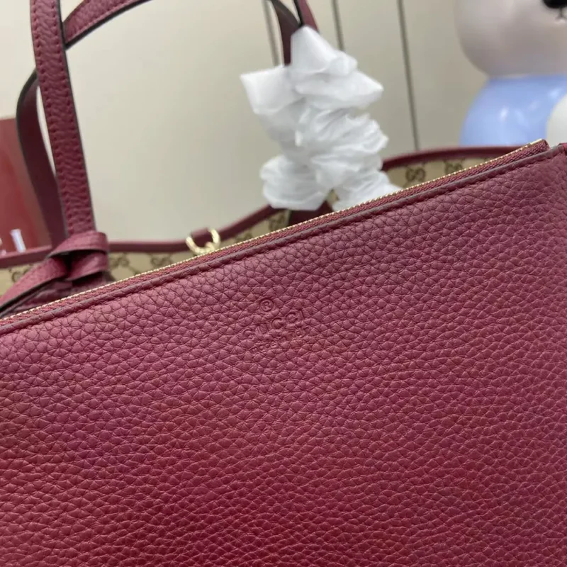 Gucci Women Totissima Large Reversible Tote Bag-Maroon ‎839112AAFEQ