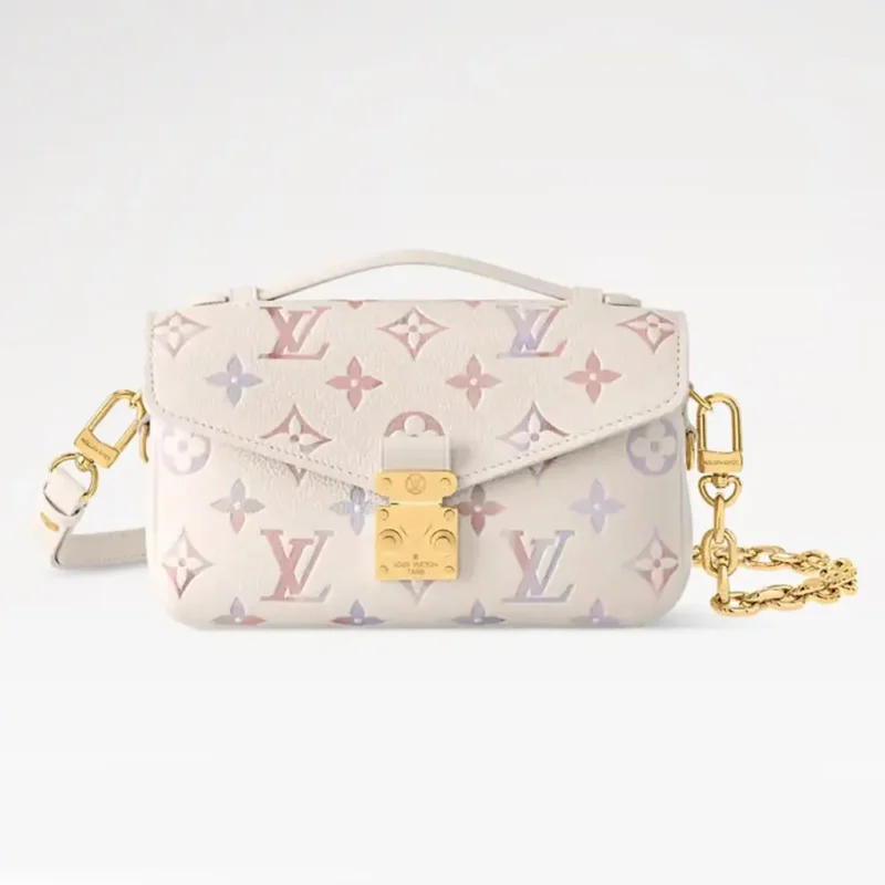 Louis Vuitton LV Pochette Métis East West Embossed Grained Cowhide Leather M25682