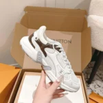 Louis Vuitton LV Unisex LV Olympia Sneaker-White 1AHOEX