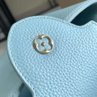 Louis Vuitton LV Women Capucines BB Handbag Blue Taurillon Leather Shimmery (1)